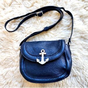 Brighton Navy Anchor Crossbody